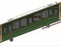 比叡山への足が緑と金色に…叡山ケーブルが23年ぶりに車両リニューアル　3月20日から 画像