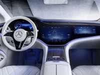 メルセデスベンツの新型EV『EQS』、インテリアを先行公開 実車は4月15日発表予定 画像