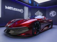 MGのEVスポーツ『サイバースター』、写真公開…実車は上海モーターショー2021で発表予定 画像