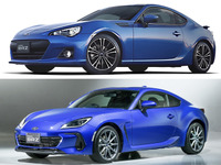 【スバル BRZ 新型】先代と並べると---ここが変わった 画像