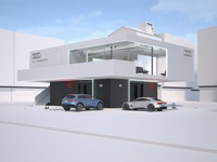 EV充電「待ち時間もプレミアム体験」…アウディが新コンセプトのステーション建設へ 画像