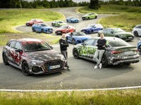 アウディ RS3 新型、スポーツバックとセダンを開発中…プロトタイプの写真 画像