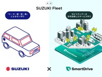 スズキ、スマートドライブと提携して法人向け車両管理サービス提供 画像