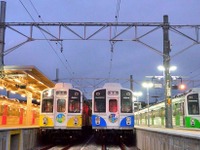 豊橋鉄道渥美線に夜行列車…渥美半島の花々をデザインした電車が深夜に勢揃い　8月22日発 画像