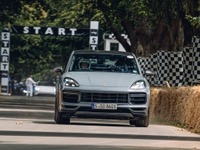 史上最速のポルシェ カイエン「ターボGT」、ヒルクライムに出走…グッドウッド2021 画像