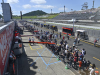 少人数かつ分割してピットビューイングを実施…SUPER GT 第4戦 画像