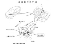 【リコール】エンジンって意外と動くのよ---ホンダ『ラグレイト』の配線 画像