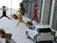 CGではありません！…iQ の空中ダンス 画像