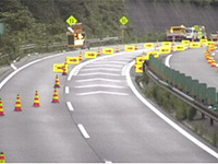土砂流入の中央道 岡谷JCT-伊北IC、通行止めを解除---当面は対面通行規制 画像