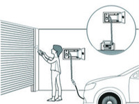 PHEVなどの外部電源で電動シャッターを開閉、停電時電源供給システム発売 画像