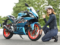 【ヤマハ YZF-R3 試乗】＋70ccの余裕が楽しい！カッコかわいいホイールも◯…小鳥遊レイラ 画像