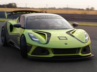ロータスの新型スポーツカー『エミーラ』、レーサー「GT4」発表…トヨタ製V6は405馬力 画像