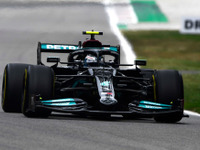 【F1 イタリアGP】メルセデスがフロントロー独占…ボッタスが予選レースのポールポジションを獲得 画像