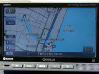 【会田肇の新型カーナビ紹介】カーウイングス対応の三洋電機 GORILLA NV-BD600DT 画像