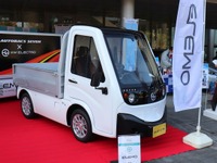HWエレクトロ、EV軽トラ『エレモ』を日本EVフェスティバルでお披露目 画像