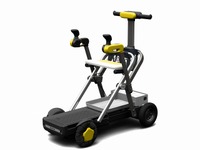 電動車いすにもなる可変電動アシストカート『クーポ』、スズキが試験運用開始 画像