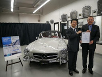 テュフ、ヤナセクラシックカーセンターに輸入車初の「レストア車両適合証明書」 画像