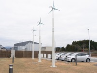 EVの充電を再生可能エネルギー100％に、日産が福島県浪江町で実用化検証開始 画像