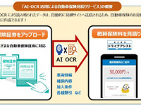 AI×OCRで楽らく自動車保険見積り、楽天損保が新サービス開始 画像