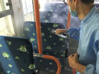 三菱ふそう、バス向けの抗ウイルス施工を開始 画像