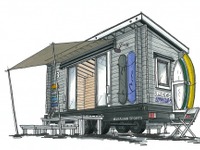 牽引できるログハウス「IMAGO」、ムラサキスポーツ特別仕様車が登場 画像