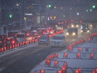 関東地方で積雪予報、不要不急の運転は控えて---高速道路各社が呼びかけ 画像