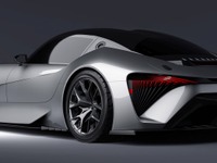 レクサス、EVスーパーカーコンセプトの新写真を公開…0-100km/h加速は2秒台前半 画像