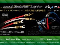 スピーカーケーブル音質比較、9ブランド試聴会　2月19・20日 画像