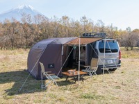 シトロエン ベルランゴ、純正カーサイドタープがバージョンアップ…室内空間拡大など 画像