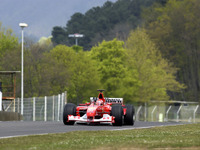 フェラーリに謎のトラブル---シューマッハが週末のテストを中断 画像