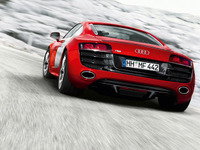 【デトロイトモーターショー09】写真蔵…アウディR8 V10　赤もカッコいい!! 画像