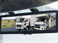 キャンピングカーやトラック、大型車両に特化したミラー型ドラレコ 画像