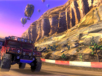 アーケード『HUMMER』…おなじみハマーのオフロードレースゲーム 画像