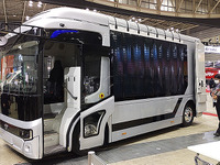 バスにもなるEVトラック、新工場も準備：EVモーターズ…ジャパントラックショー2022 画像