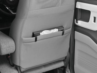 超薄型ティッシュケース! すき間にすぽっと装備…車内の雰囲気を損なわない 画像