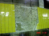 タイル剥離は粗雑工事が原因---首都高公団、調査結果公表 画像