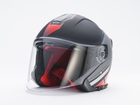 アプリリア純正オープンフェイスヘルメット発売、スポーティなグラフィックと赤い内装 画像