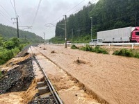米坂線・今泉-米沢間は8月10日頃に再開予定…山形鉄道は一部再開　8月5・6日の鉄道運休情報 画像