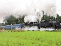 東武のC11 123、本線で初の重連運用…C11 207の後位に連結　9月19日 画像