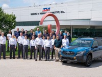 スバル、日本国外唯一の生産拠点・米国で生産台数500万台突破 画像