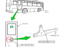 【リコール】日産ディーゼル 大型バス…非常口が開かない 画像