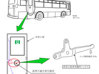 【リコール】日野 大型バス…非常口が開かない 画像