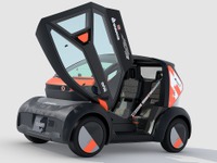 ルノーの超小型EV、1台の駐車スペースに3台停まる…『デュオ』欧州発表 画像