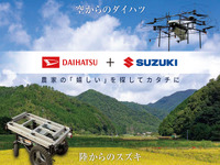 スズキとダイハツ、軽商用車や農業用ドローン・台車などを共同出展…スマート農業EXPO 2022 画像