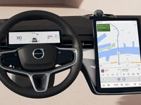 ボルボの電動SUV『EX90』、ダッシュボードの写真公開…11月9日実車発表予定 画像