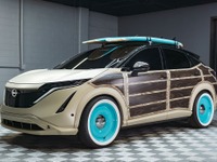 日産『アリア』、「ウッディワゴン」に変身…SEMA 2022で発表へ 画像