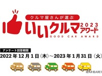 自動車業界のプロが選ぶ「いいクルマアワード2023」投票開始 画像