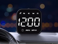 シンプルでコンパクト、どんなクルマにも追加可能! GPS内蔵USBデジタルスピードメーター「M-GPS-V05」 画像