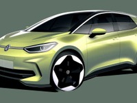 VWの小型EV『ID.3』改良新型、ティザー…今春実車発表へ 画像