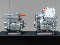 日産が新開発電動パワートレインの試作ユニット公開、コスト30％削減で競争力強化へ 画像